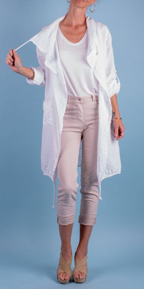 Gigi Moda - Wholesale Jacket - Women's - Shawl Style Long Linen Jacket10