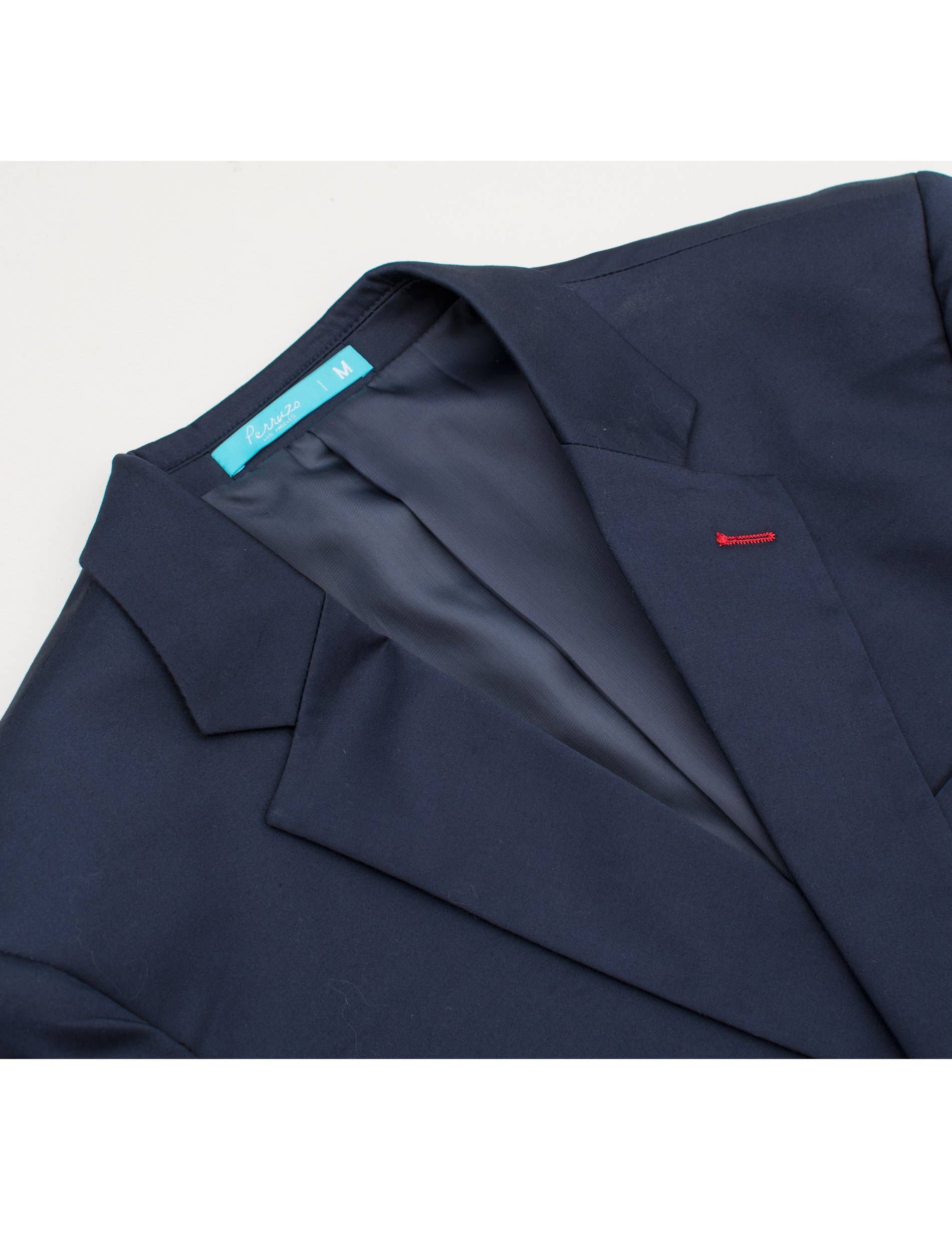 Perruzo - Wholesale Blazer - Heren - 9010 Navy katoenen stretch fashion blazer voor heren (1720)3