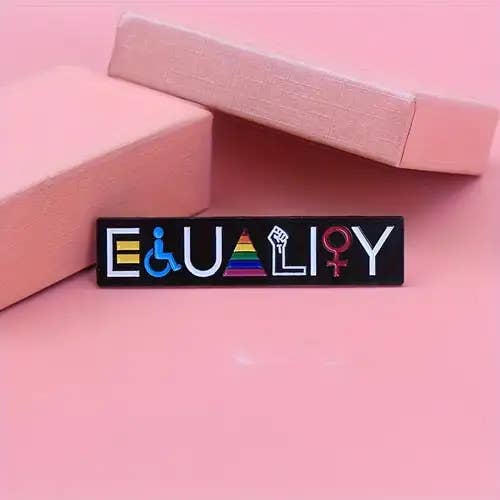 Magnifique Hearts - Vente Épinglettes/boutons - Épingle en Émail Égalité – Symbole d'Équité, d'Unité & de Justice4