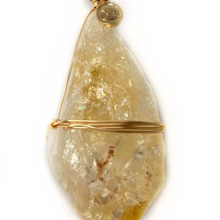Ariana Ost - Wholesale Pendant/Charm Necklace - Healing Crystal Citrine Ornament