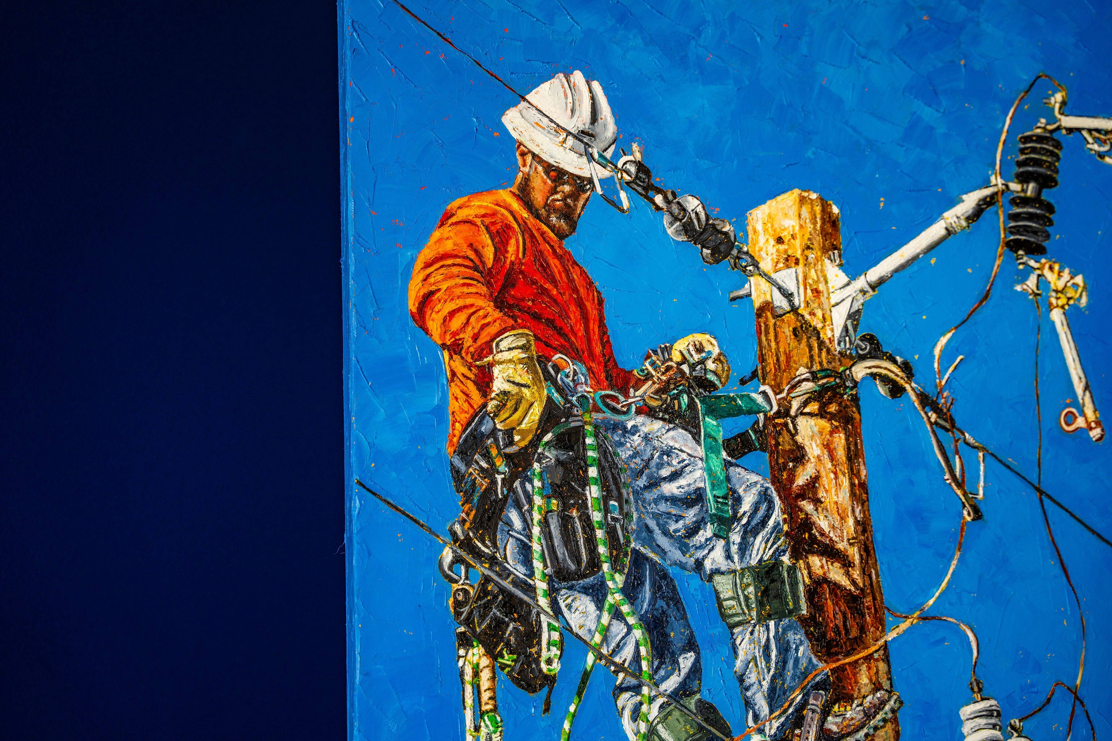 Kim Perry Studio – wholesale Konsttryck – Lineman Print "Vardagens hjältar"10