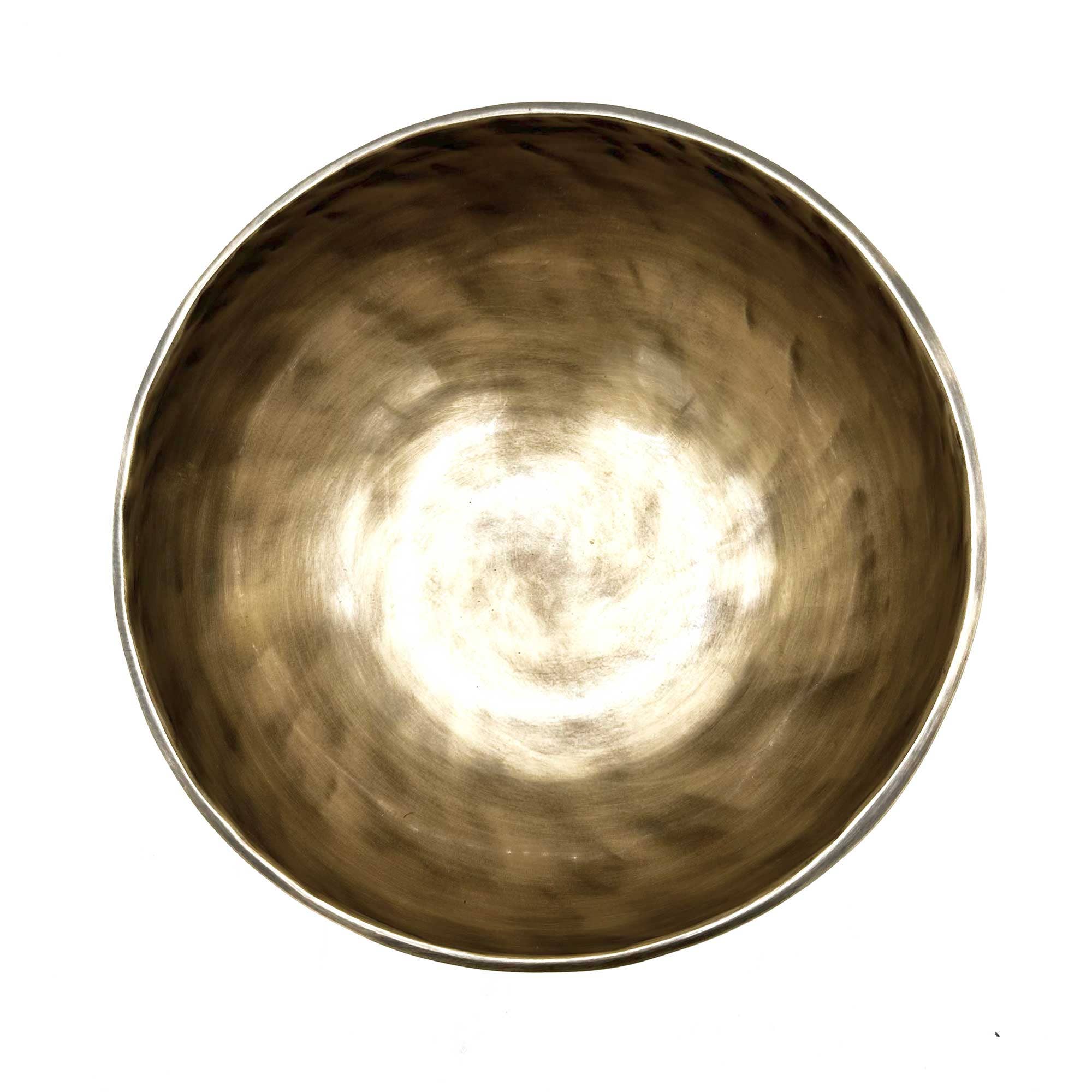 AW Artisan – wholesale Tillbehör för yoga – Stor nepalisk tibetansk månskål – cirka 850 g – 17 cm3