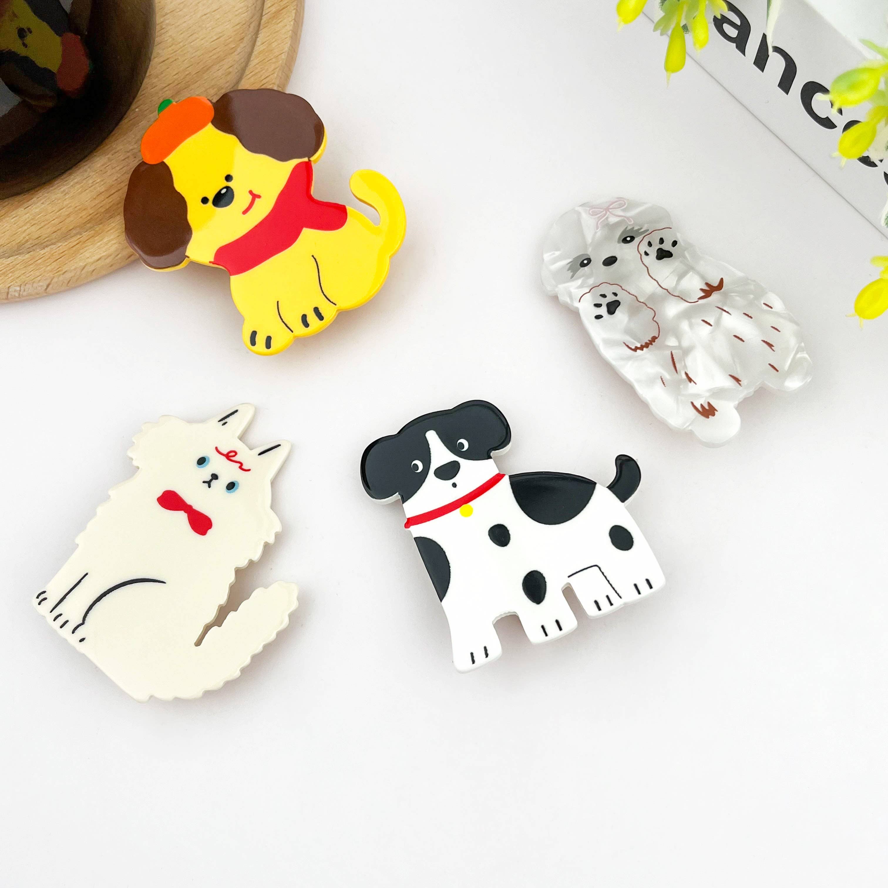 TheDivaSoap - Vente Pince à cheveux – femme - Barrette à cheveux chiot, barrette à cheveux animal mignon.12