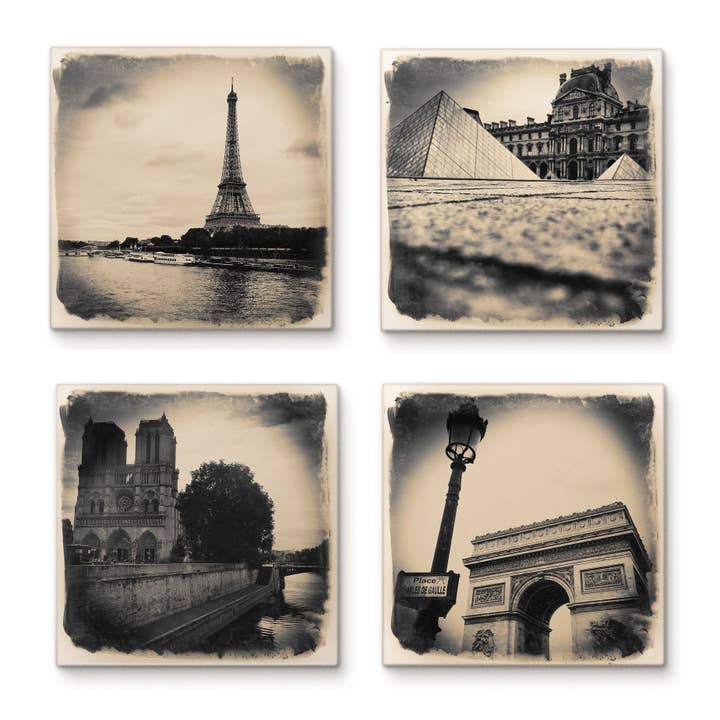 Collection tuile/dessous de verre Paris pour la vente par Cityscape Tiles