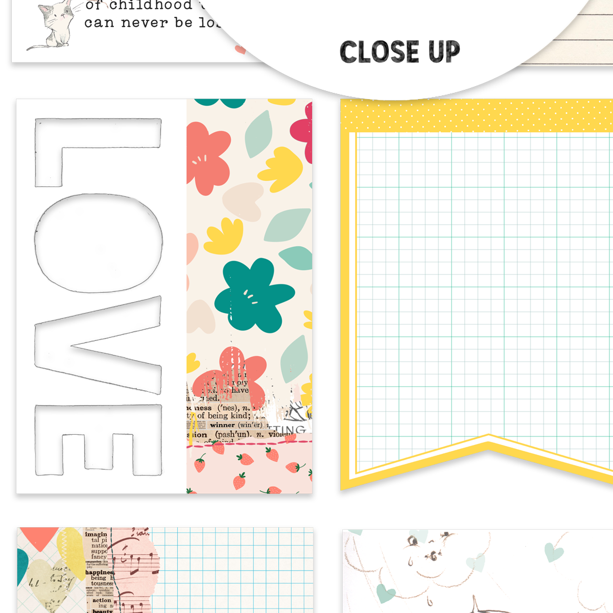 Pretty Little Studio – wholesale Utskärningar – Kärlek är vänlig 3x4 vänskapskort (Vänlighet)1