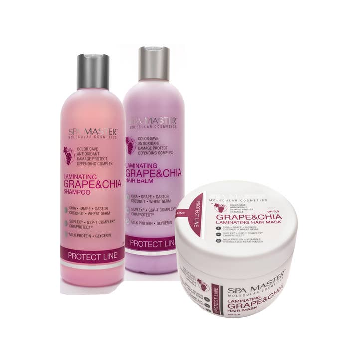 Mister33 Womencare - Vendita all'ingrosso Balsamo per capelli - Balsamo per capelli laminante SPA MASTER all'uva e chia