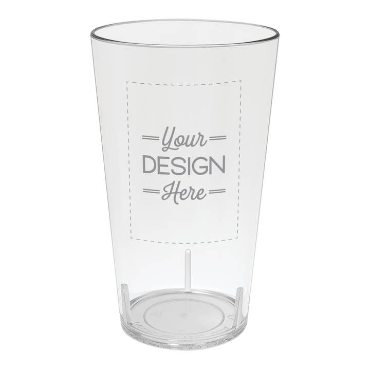 Custom Artwork Plastic Pint Glass for wholesale by Susquehanna Glass Company
