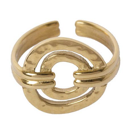 Bague large Dream - Or for wholesale by L'Atelier Emma & Chloé