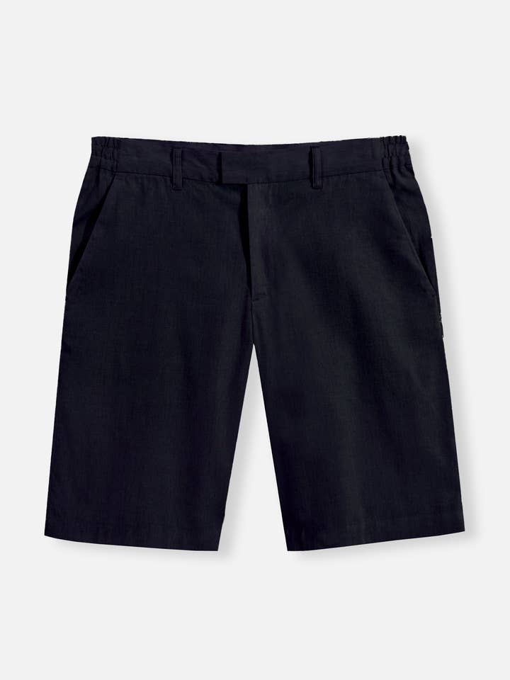 LINEN SHORTS NAVY for wholesale by THE (REAL) GARCIA