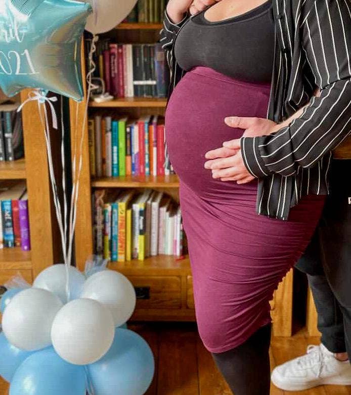 Amawrap - Wholesale Skirt - Women's - Ruched Maternity Skirt - Black17