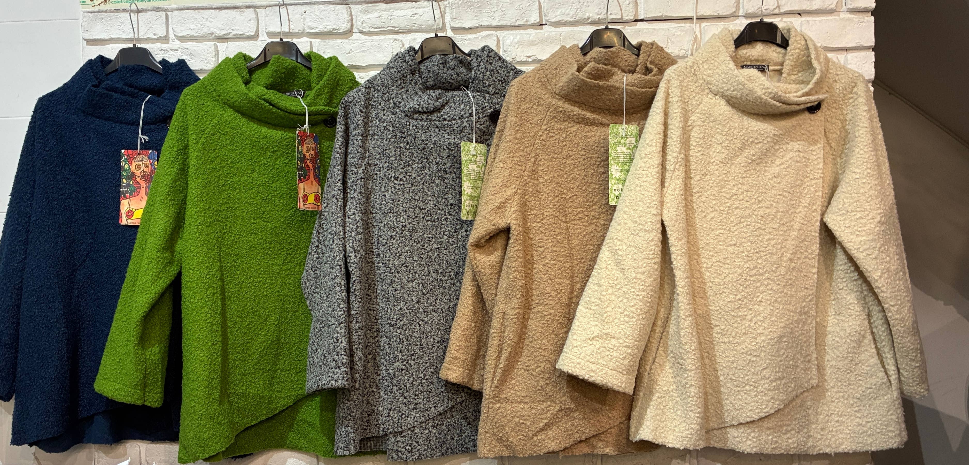 la maison des fibres naturelles – Großhandel College-/Baseballjacke – Damen – Kimono-Stil Jacke 09517 90% Polyester 10% Wolle3