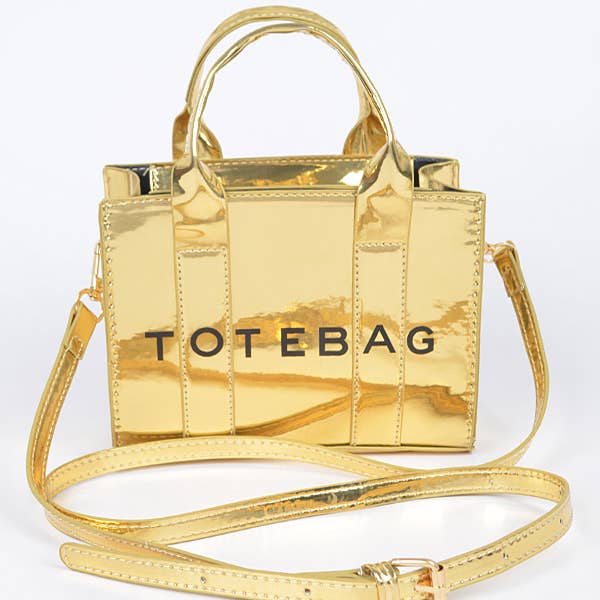 3AM BY H&D ACCESSORIES - Wholesale Tote Bag - Women's - Mirror Metallic Small Tote Bag2