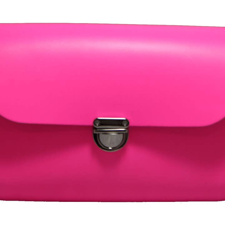 Saco de couro rosa fluorescente (neon) - Leilani por atacado de A to Z Leather