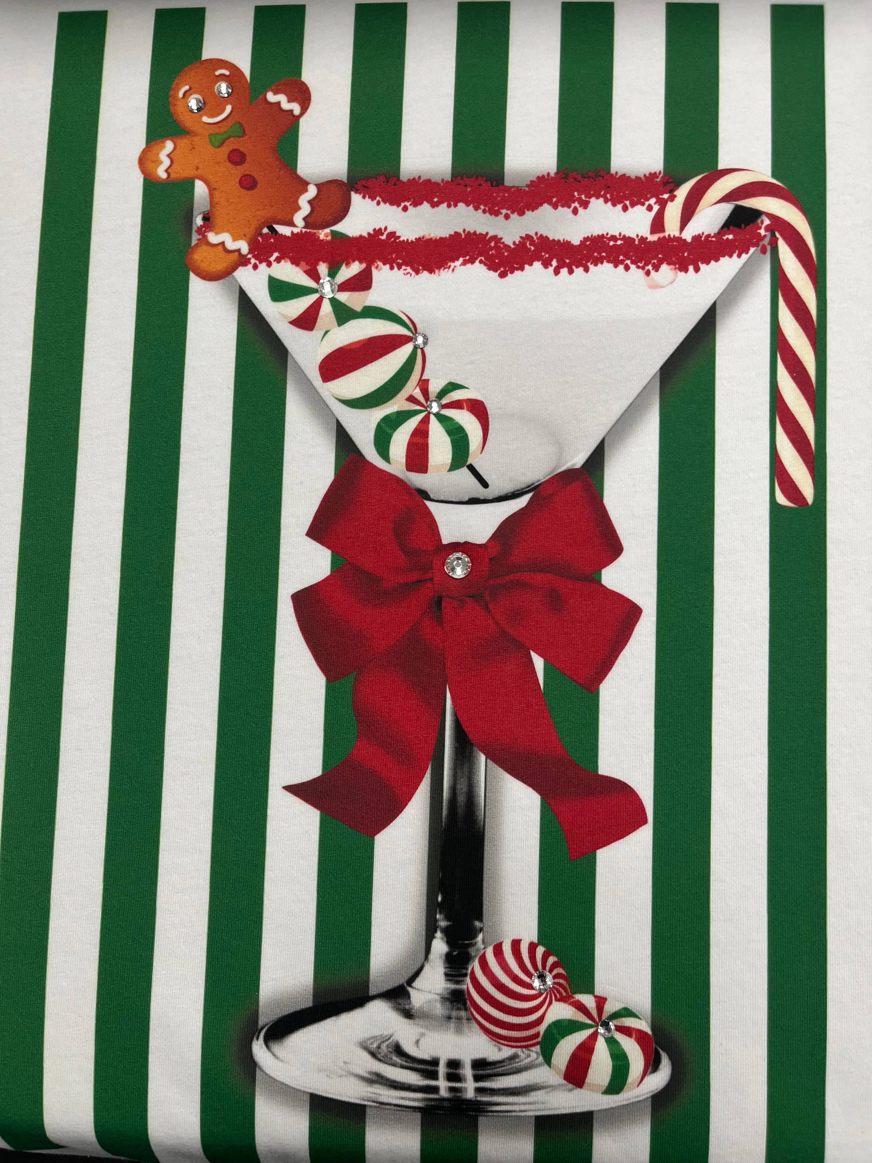 By Jodi LLC - Wholesale Graphic Sweatshirt - Women's - Christmas Merry Tini Tee Sweatshirt   Long Sleeve 2