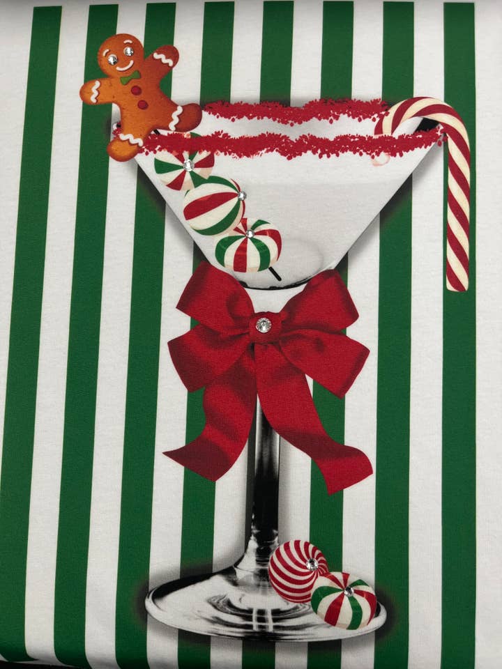 By Jodi LLC - Wholesale Graphic Sweatshirt - Women's - Christmas Merry Tini Tee Sweatshirt Long Sleeve 2