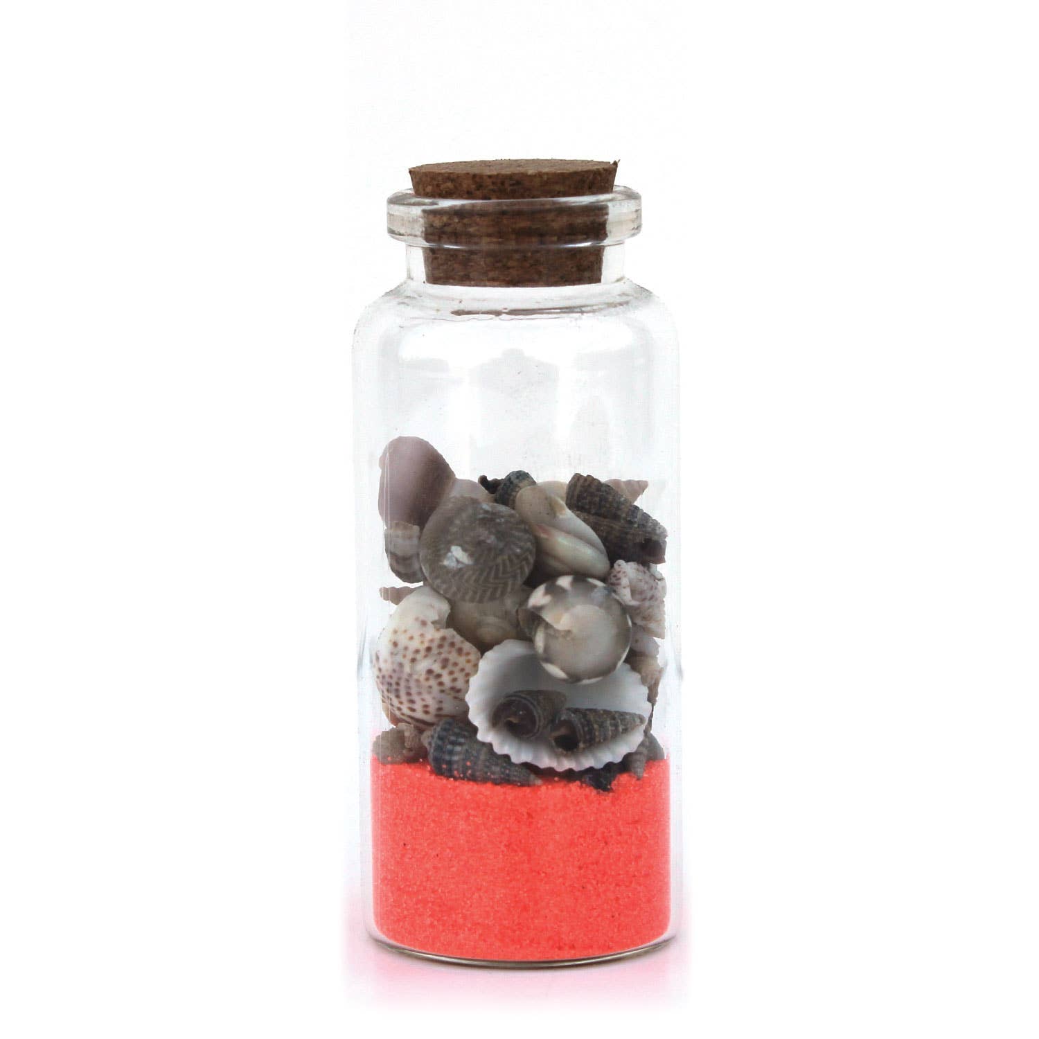 California Seashell Company - Wholesale Decorative Tabletop Object - Beach Bottles - Sand & Seashells (Color Options)7