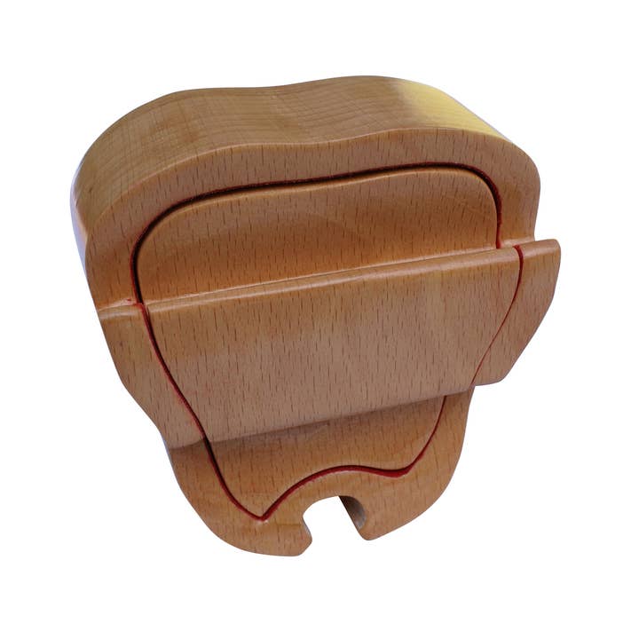 jelly roll box - Vendita all'ingrosso Scatole decorative - Boxer Dog Tribal Art Puzzle Box con scomparto nascosto4