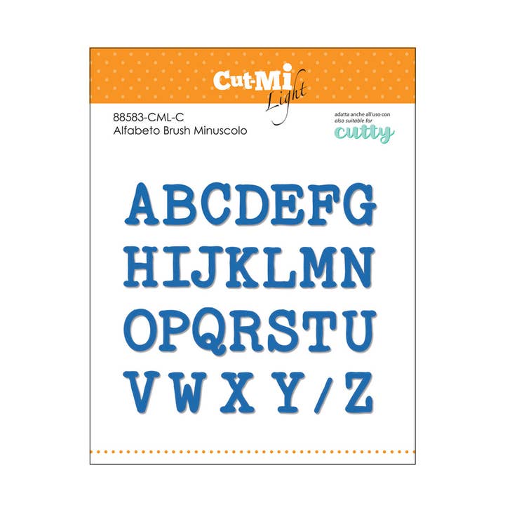 Thin Dies Typewriter Uppercase Alphabet for wholesale by Impronte D'Autore