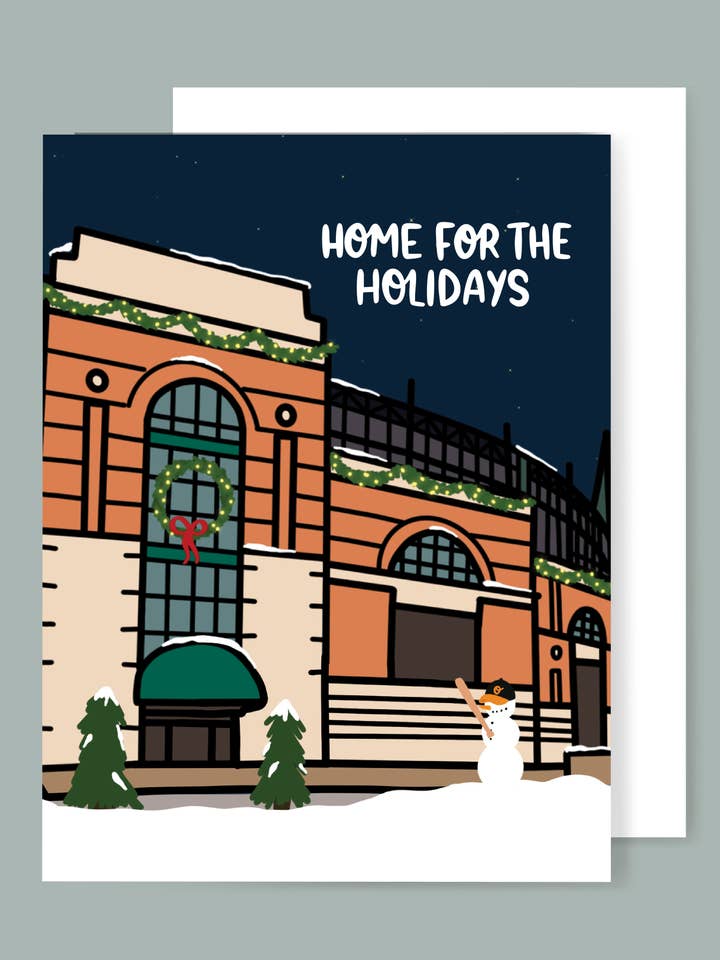 Home for the Holidays Baltimore Christmas Card for wholesale by the letters mdn
