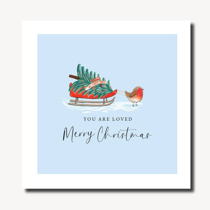 Robin Sleigh | Meraviglia Invernale | Biglietto di Natale per la vendita all'ingrosso da parte di Marina B