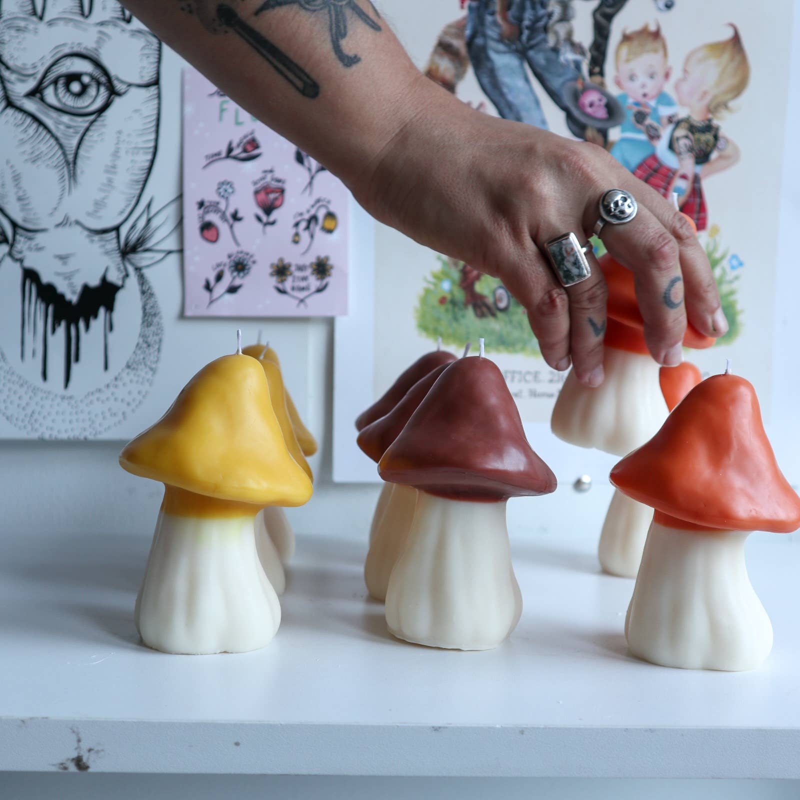 Drop Dead Candles - Wholesale Novelty Candle - Mushroom Candle3