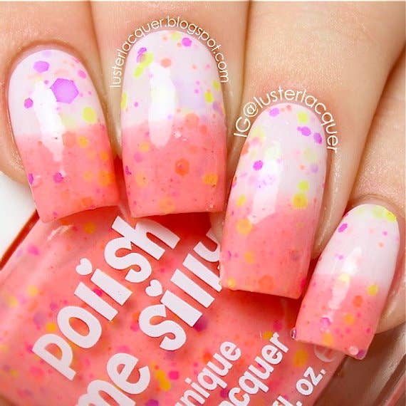 Polish Me Silly - Wholesale Nail Polish - Creamsicle Surprise - Color Changing Thermal Nail Polish