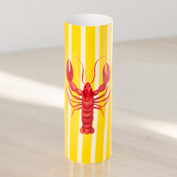 by Vivi. - Wholesale Vase - Vase Yellow Lobster 1