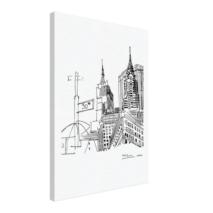 Creations Awol - Wholesale Art Print - New York City Art, Iconic Skyscrapers: Canvas Print10