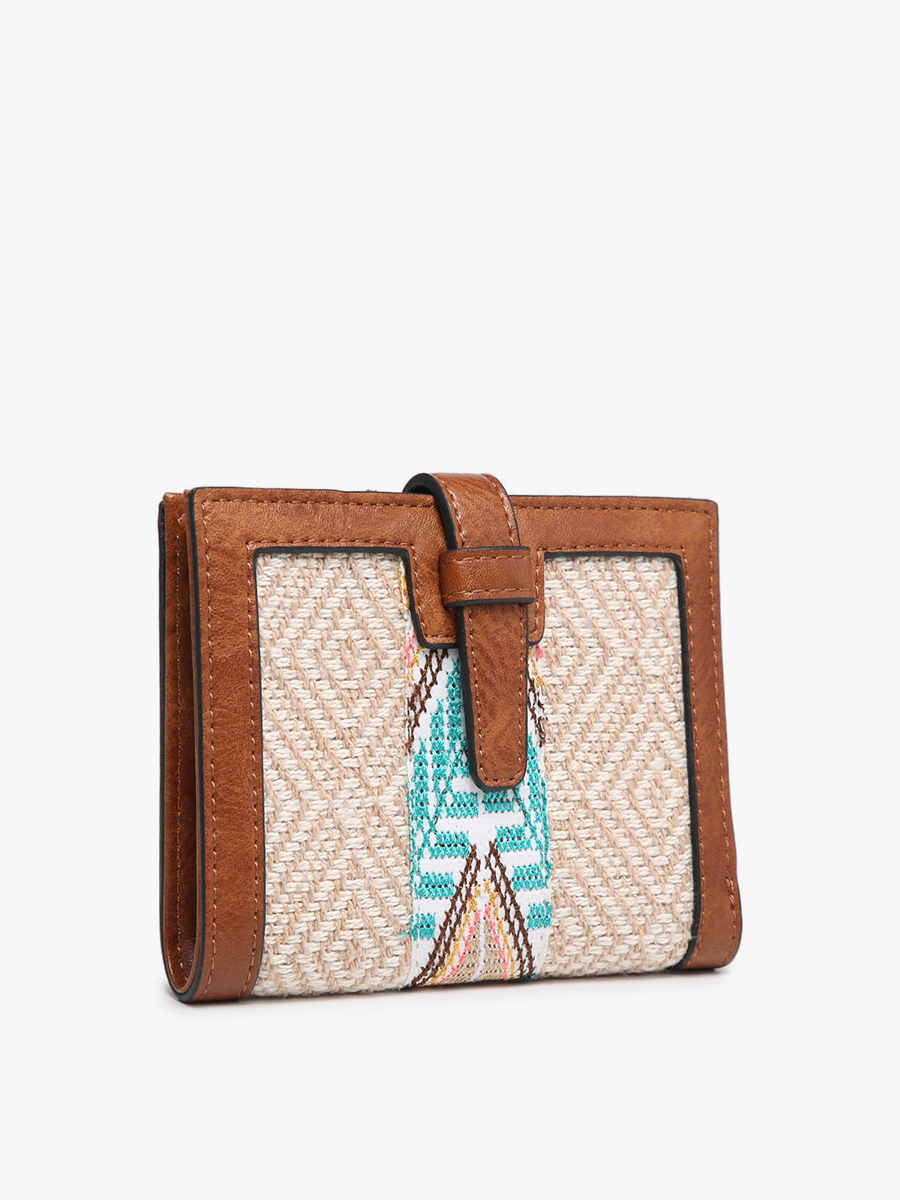 Jen & Co. - Wholesale Wallet - Women's - WL2066TRB Bessie Canvas Tribal Wallet2
