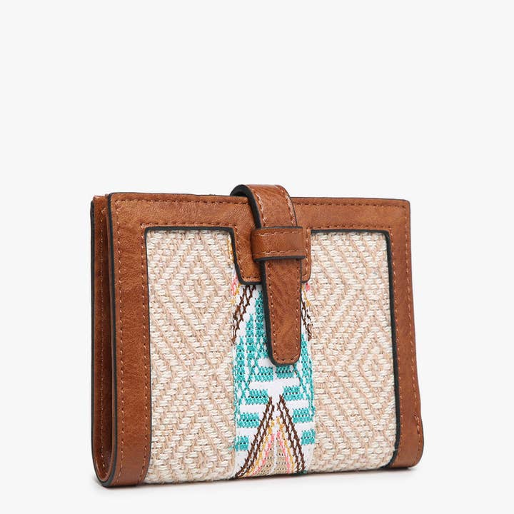 Jen & Co. - Wholesale Wallet - Women's - WL2066TRB Bessie Canvas Tribal Wallet2