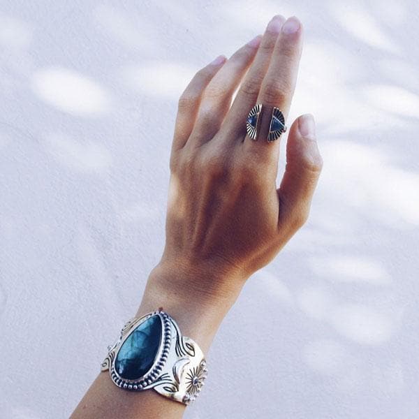 bahgsu jewels - Vendita all'ingrosso Bracciale a polsino - Bracciale Spirit:: Labradorite1