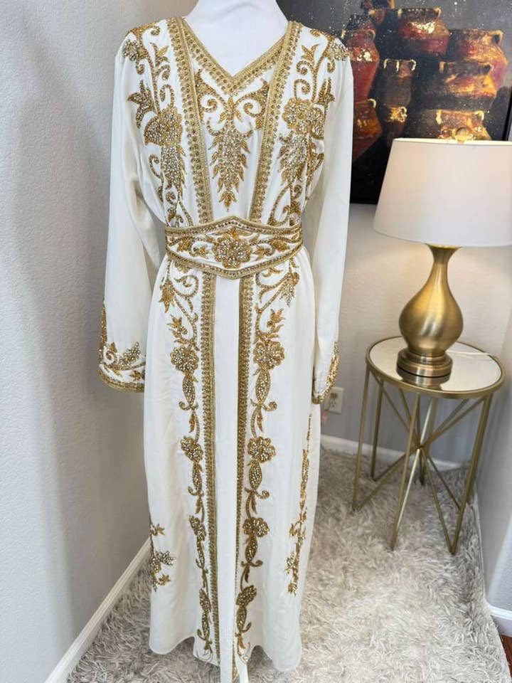 Blomsterblad Kaftan for engroshandel hos Bonita Style