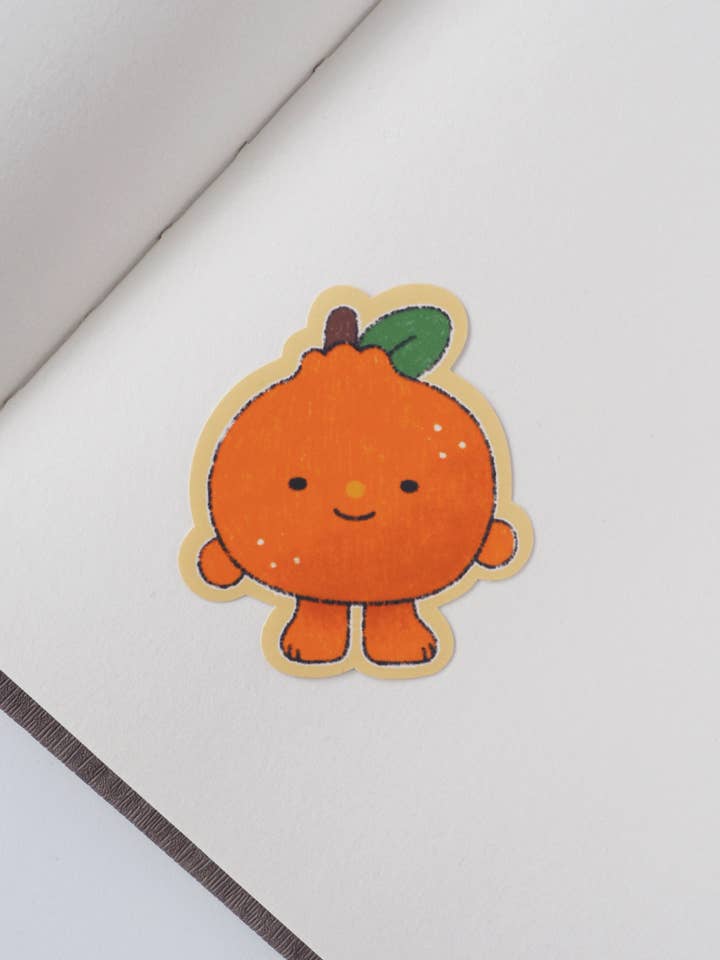 chubby orange • die cut sticker for wholesale by natamori