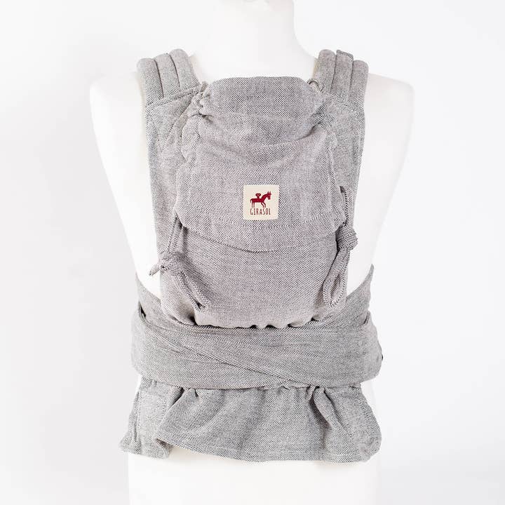 MySol Tulum baby carrier, simples, cinzento, adequado desde o nascimento por atacado de Girasol