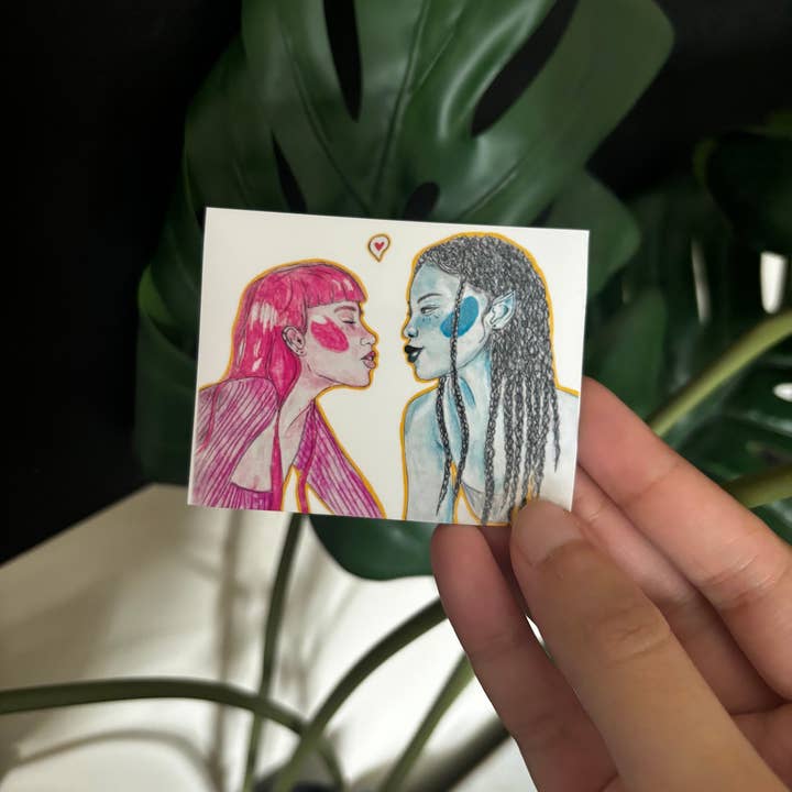 UNFOLDZinesandArt - Wholesale Sticker - Adventure Time Marceline & Princess Bubblegum Sticker Queer
