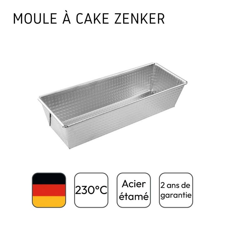 Zenker - Wholesale Cake tin - Zenker Silver Tin Plated Steel Cake Pan 25.5 x 11.2 cm4