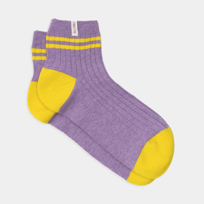 BILLYBELT - Wholesale Socks - Men's - Combed Cotton Mid-High Socks - Purple
