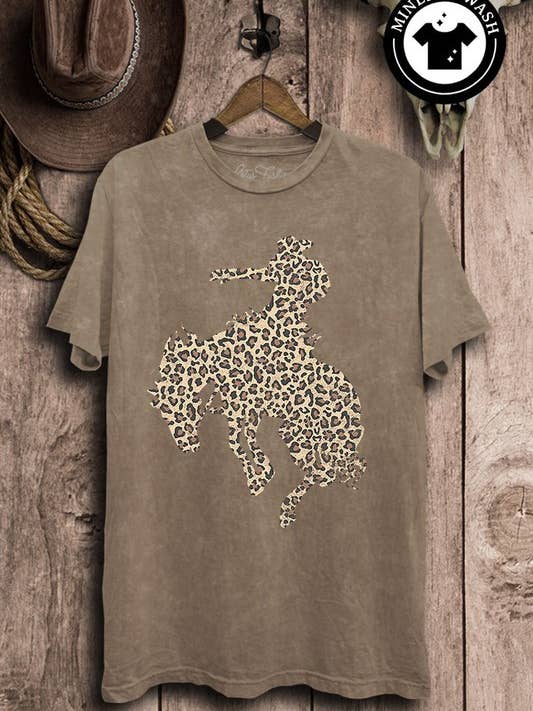 Rodeo Cowboy Graphic Top for wholesale by Lotus Fashion Collection