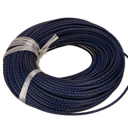 5m de cordon en cuir, 3mm, bleu 2 pour la vente par EHAWA