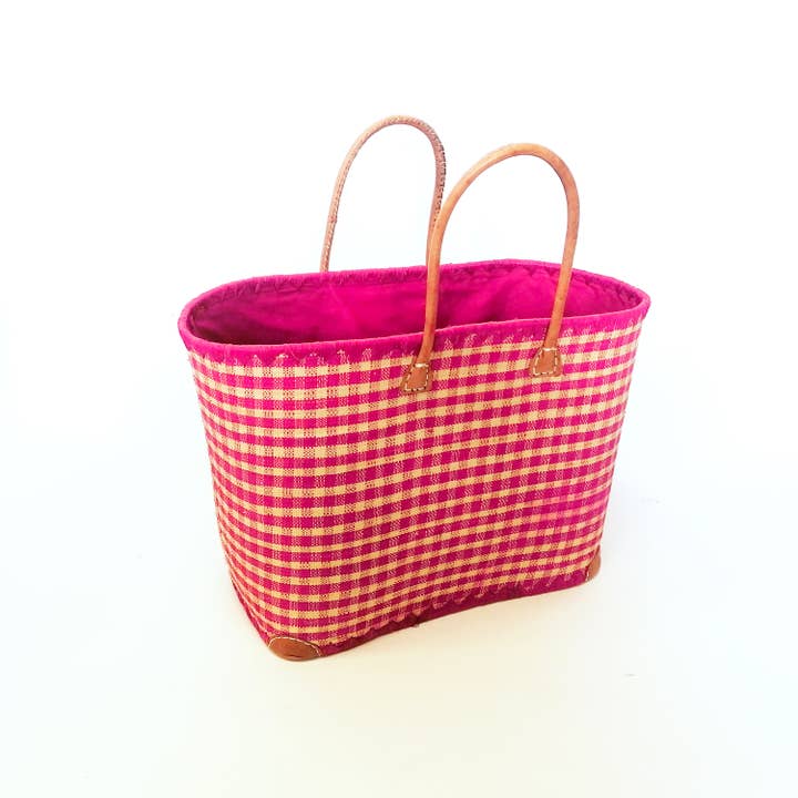 Le comptoir de la plage - Wholesale Beach Bag - "Carreaux Vichy" GM beach bag, per unit2