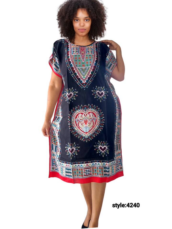 India Batik - Wholesale Kaftan - Women's - Kaftan / Mid Length -4240