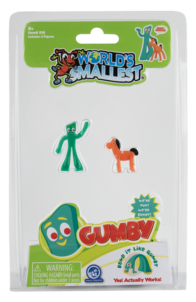 Super Impulse USA - Wholesale Toy Set - Kids - World's Smallest Gumby & Pokey Figures0