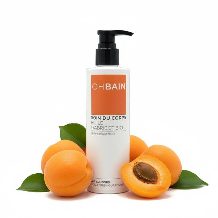 Økologisk abrikosolie kropspleje for engroshandel hos OHbain !