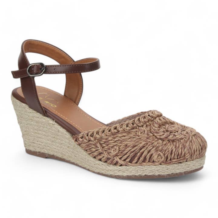 Espadrille Crochet Wedge Mousse 501316 for wholesale by Love Rio