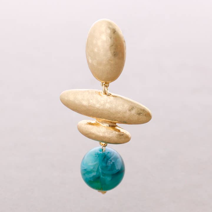 Hängende Metall-Ohrringe Kugel für den Großhandel von Sonata