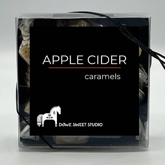 Apple Cider Caramels for wholesale by Dowe Sweet Studio
