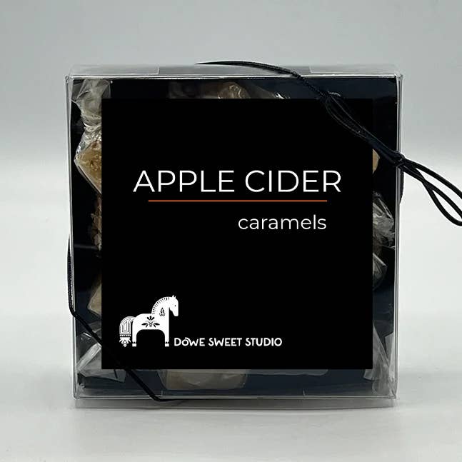 Apple Cider Caramels for wholesale by Dowe Sweet Studio