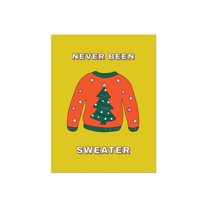Party Mountain Paper co. - Wholesale Christmas Card - Never Been Sweater | Last Chance