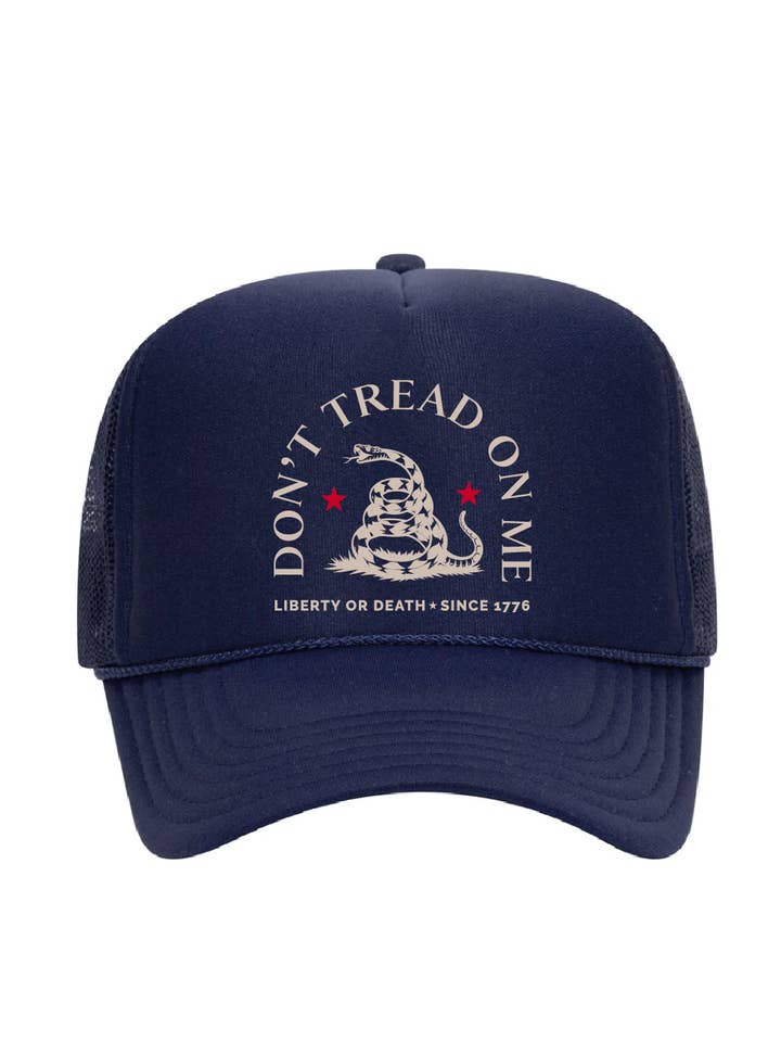 Don't Tread On Me Foam Trucker Hat / 5 colors / Patriotic for wholesale by Salt & Sand