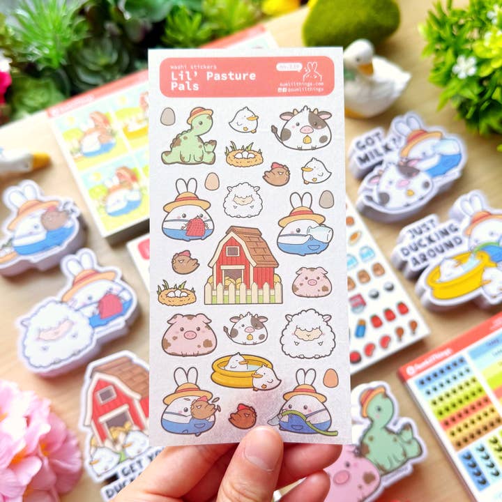 Autocollant Washi - Petits Copains de Pâturage pour la vente par SumLilThings